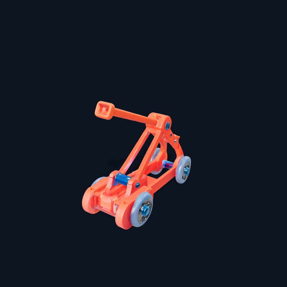 Toy Catapult Model Pack with Detailed Components